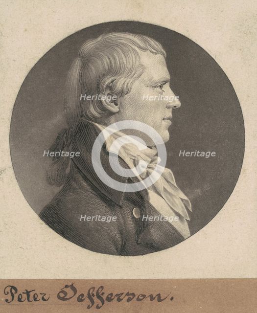 George Jefferson, Jr., 1808. Creator: Charles Balthazar Julien Févret de Saint-Mémin.