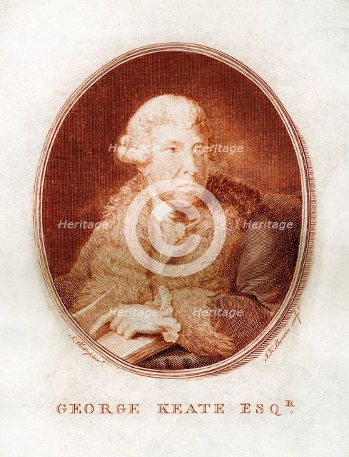 George Keate, author, painter and friend of Voltaire, 1781.Artist: John Keyse Sherwin