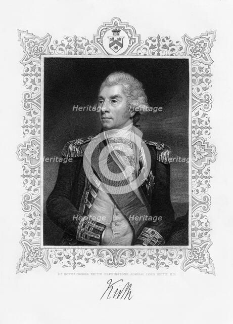 George Keith Elphinstone, 1st Viscount Keith, British admiral, 19th century.Artist: W Holl