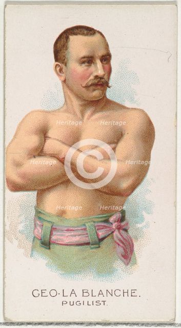 George La Blanche, Pugilist, from World's Champions, Series 2 (N29) for Allen & Ginter Cig..., 1888. Creator: Allen & Ginter.