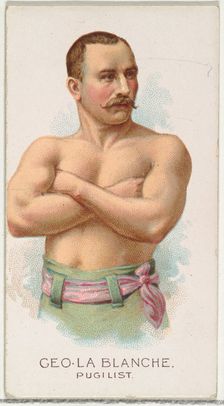George La Blanche, Pugilist, from World's Champions, Series 2 (N29) for Allen & Ginter Cig..., 1888. Creator: Allen & Ginter