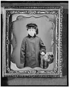 George Leverett Stowell as a boy, three-quarter length portrait, standing..., ca. 1855. Creator: Abraham Bogardus