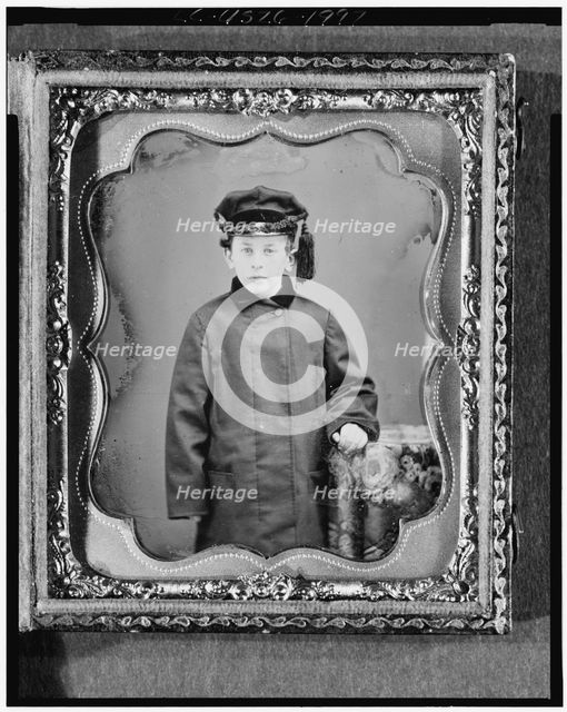 George Leverett Stowell as a boy, three-quarter length portrait, standing..., ca. 1855. Creator: Abraham Bogardus.