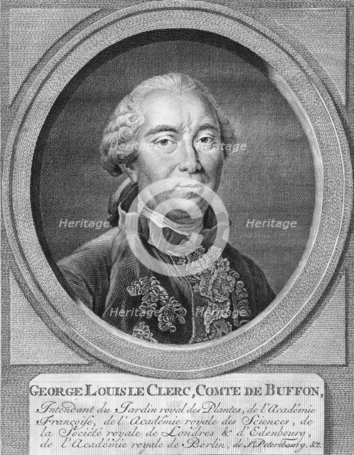 'George Louis Le Clerc, Comte De Buffon', 1774.  Creator: Jacobus Houbraken.