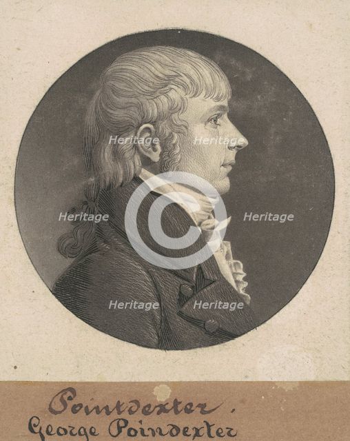 George Poindexter, 1808. Creator: Charles Balthazar Julien Févret de Saint-Mémin.
