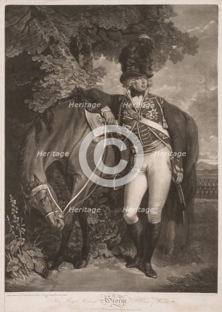 George, Prince of Wales, 1792. Creator: John Raphael Smith (British, 1752-1812).