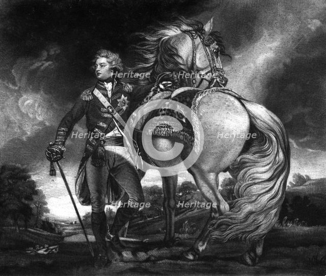 George, Prince of Wales.Artist: SW Reynolds
