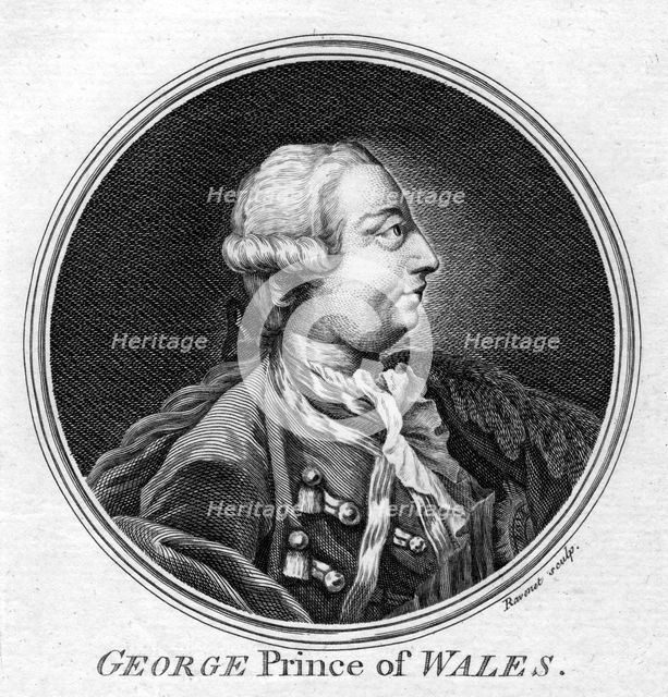 George, Prince of Wales. Artist: Ravenet