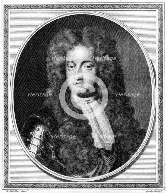 George, Prince of Denmark, (18th century).Artist: John Goldar