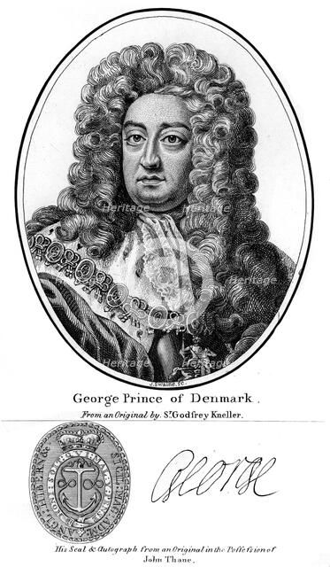 George, Prince of Denmark.Artist: J Swaine