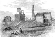 George Stephenson, Father of Railways: Killingworth Pit where Stephenson distinguished himself, 1881 Creator: Unknown