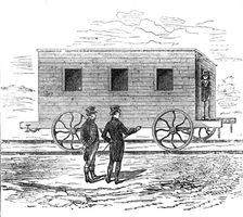 George Stephenson, Father of Railways: the Experiment coach, common car, 1881. Creator: Unknown