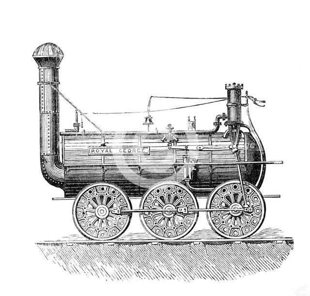 George Stephenson, Father of Railways: the Royal George, 1881. Creator: Unknown.