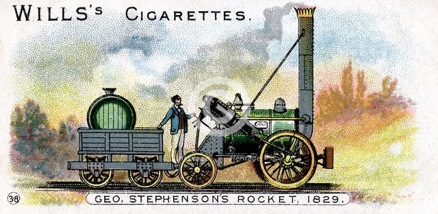 George Stephenson's locomotive 'Rocket', 1829 (1900). Creator: Unknown.