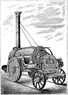 George Stephenson's locomotive Rocket c1875