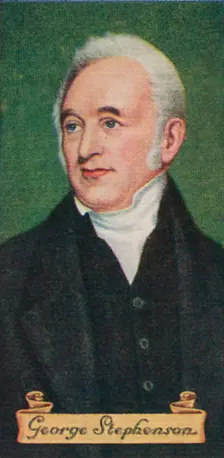George Stephenson, taken from a series of cigarette cards, 1935