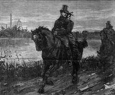 George Stephenson, the Father of Railways: Stephenson and his wife...on their wedding day, 1881. Creator: Unknown