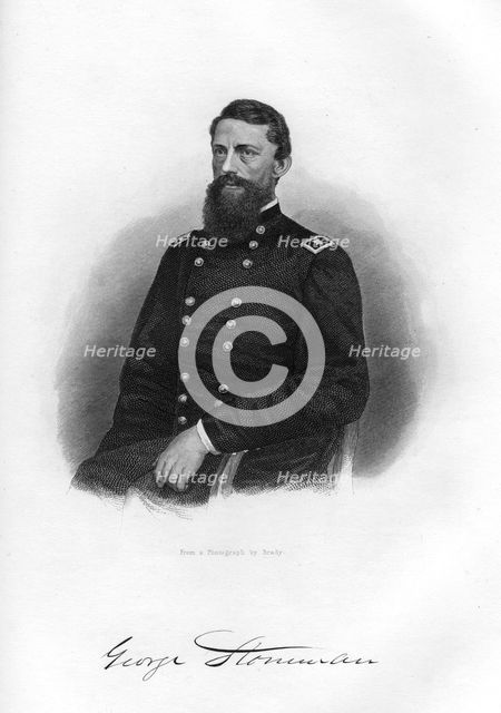 George Stoneman, Union cavalry general, 1862-1867.Artist: Brady