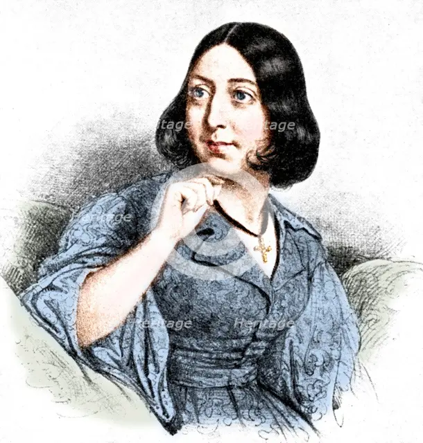'George Sand', 1923. Artists: Louis Leopold Boilly, WA Mansell & Co.