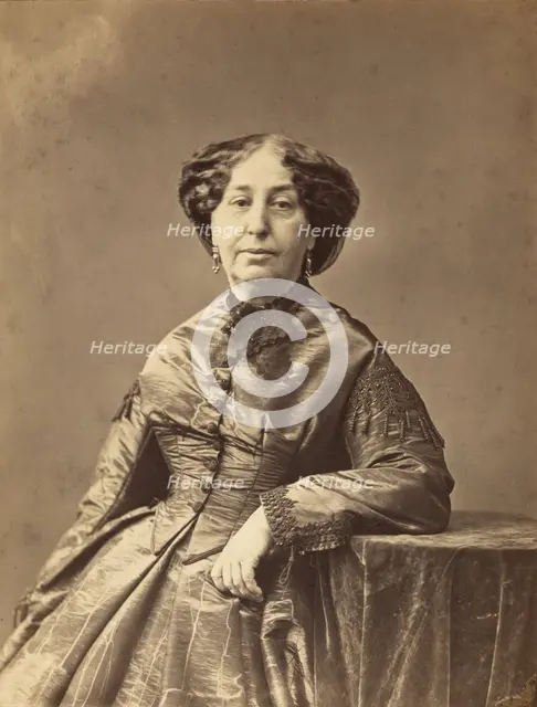 George Sand, about 1865. Creator: Nadar.