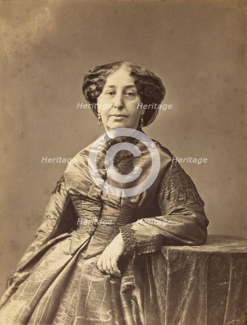 George Sand, about 1865. Creator: Nadar.