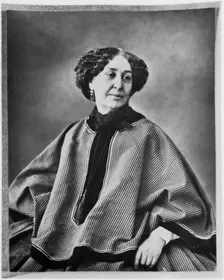 George Sand, French author, 1864. Artist: Nadar