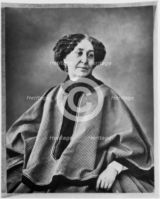 George Sand, French author, 1864. Artist: Nadar