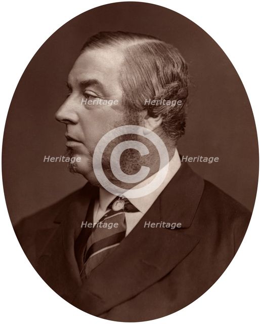 George Sclater-Booth MP, President of Local Government Board, 1878.Artist: Lock & Whitfield