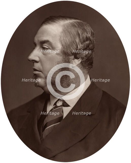 George Sclater-Booth MP, President of Local Government Board, 1878.Artist: Lock & Whitfield