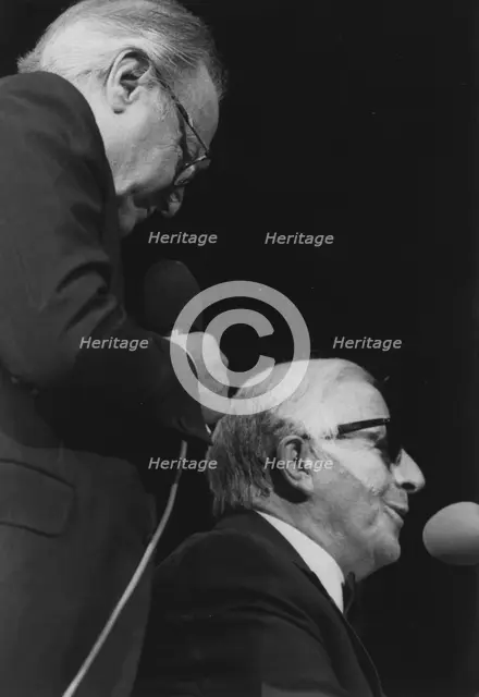 George Shearing, David Jacobs, Barbican, London, 1996. Creator: Brian Foskett.
