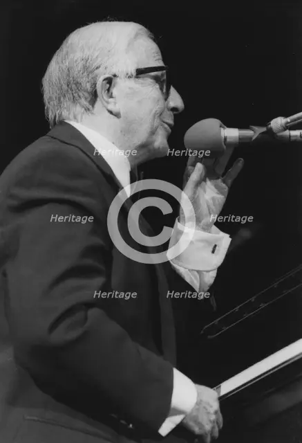 George Shearing, David Jacobs, Barbican, London, 1996. Creator: Brian Foskett.