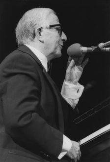 George Shearing, David Jacobs, Barbican, London, 1996. Creator: Brian Foskett