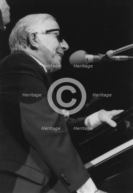 George Shearing, David Jacobs, Barbican, London, 1996. Creator: Brian Foskett.