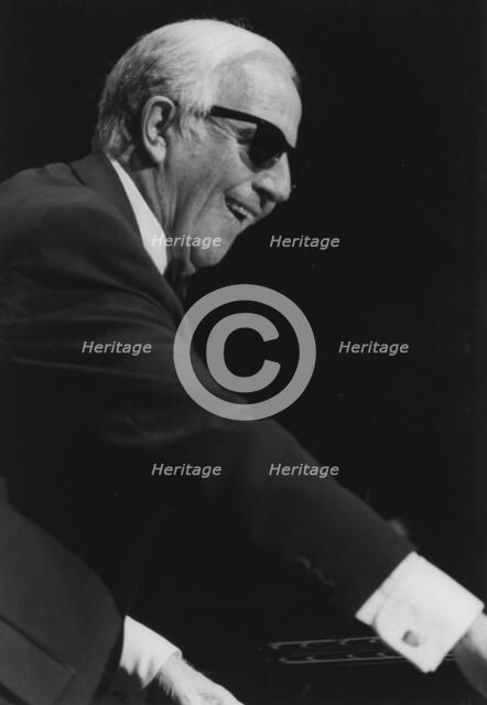 George Shearing, David Jacobs, Barbican, London, 1996. Creator: Brian Foskett.