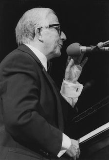 George Shearing, David Jacobs, Barbican, London, 1996. Creator: Brian Foskett