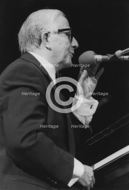 George Shearing, David Jacobs, Barbican, London, 1996. Creator: Brian Foskett.