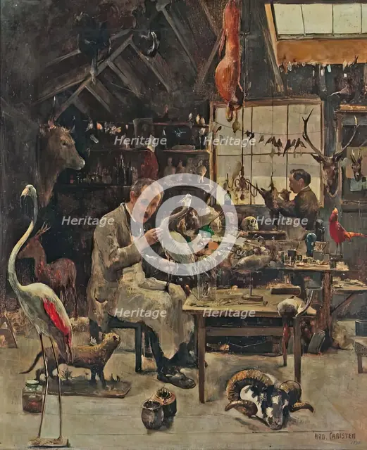 George Sim in his Workshop, Aberdeen, 1890. Creator: Rodolphe Christen.