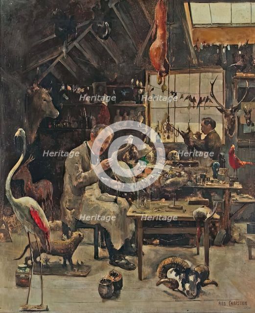 George Sim in his Workshop, Aberdeen, 1890. Creator: Rodolphe Christen.