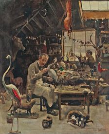 George Sim in his Workshop, Aberdeen, 1890. Creator: Rodolphe Christen
