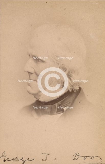 George Thomas Doo, 1860s. Creator: John & Charles Watkins.