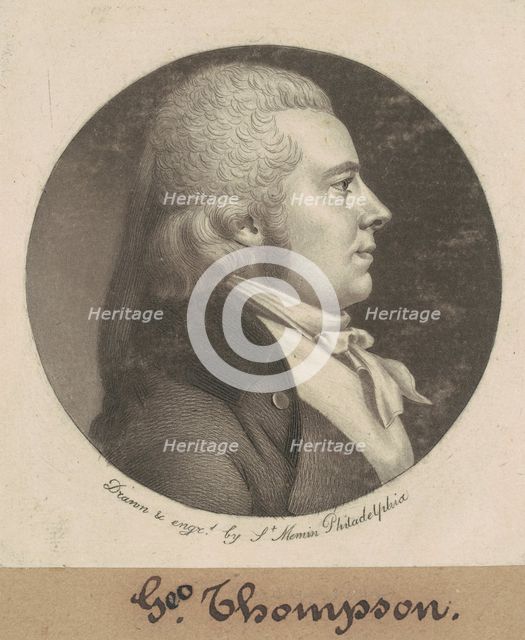 George Thompson, 1799. Creator: Charles Balthazar Julien Févret de Saint-Mémin.
