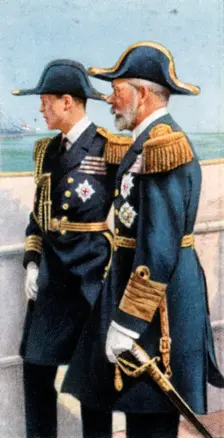 George V and the Prince of Wales reviewing the Fleet, July 26th, 1924, (c1935)