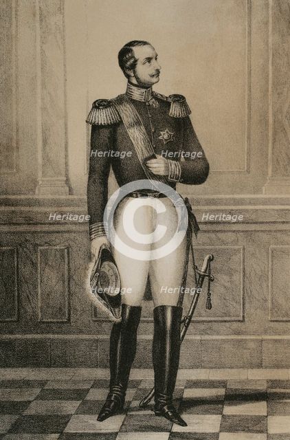 George V of Hanover, (1819-1878), King of Hanover, (1851-1866), 1854. Creator: Manuel Iglesias Dominguez.