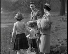 George VI, His Majesty The King, Elizabeth, Her Majesty The Queen, and the Princesses..., 1936. Creator: British Pathe Ltd