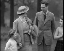 George VI, His Majesty The King, Elizabeth, Her Majesty The Queen, and the Princesses..., 1936. Creator: British Pathe Ltd