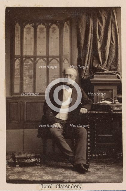 George Villiers, 4th Earl of Clarendon, about 1860. Creator: Camille Silvy.