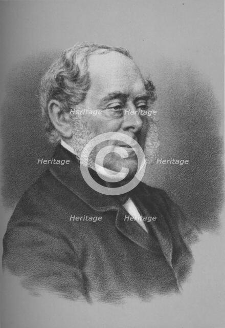 George Villiers, 4th Earl of Clarendon, British diplomat and politician, c1864 (1883). Artist: Unknown.