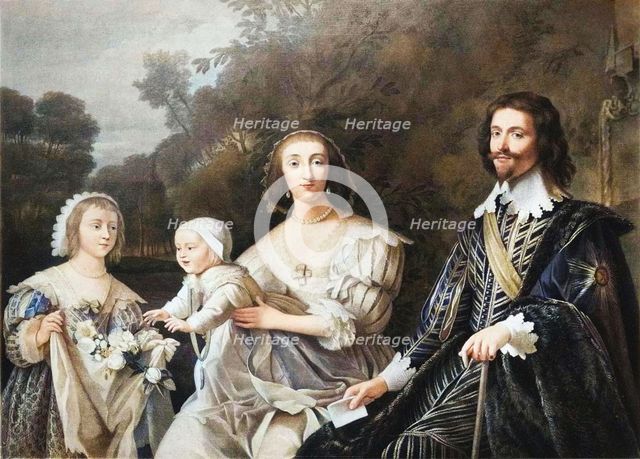 'George Villiers, Duke of Buckingham and Family', 1628, (1904). Creator: Gerrit van Honthorst.