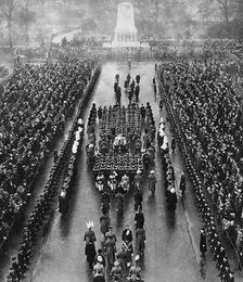 George V's funeral cortege on the Horse Guards Parade, London, 28 January 1936