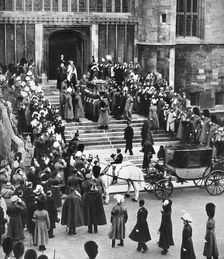 George V's resting place, St George's Chapel, Windsor Castle, 28 January 1936